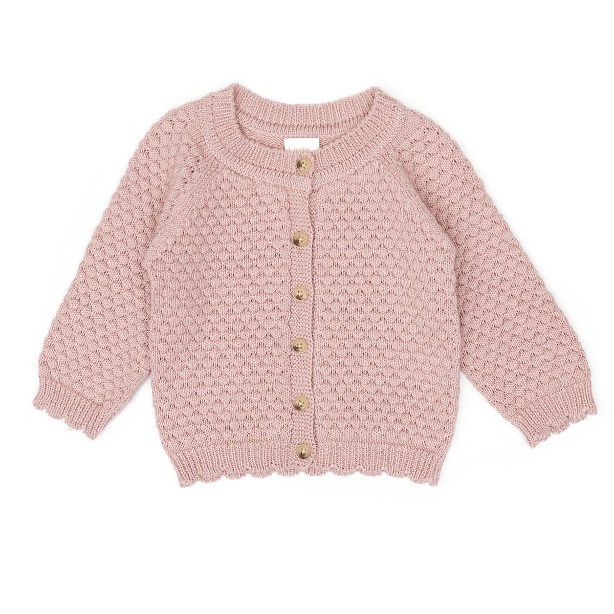 Knitted Cardigan (Pale Mauve)