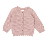 Knitted Cardigan (Pale Mauve)