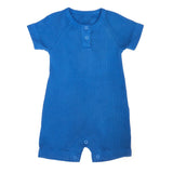 Short Sleeve Romper (Blue)