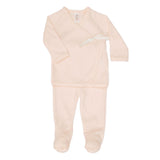 Pointelle Kimono Set (Light Pink)