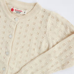 Pointelle Cardigan (Ivory)