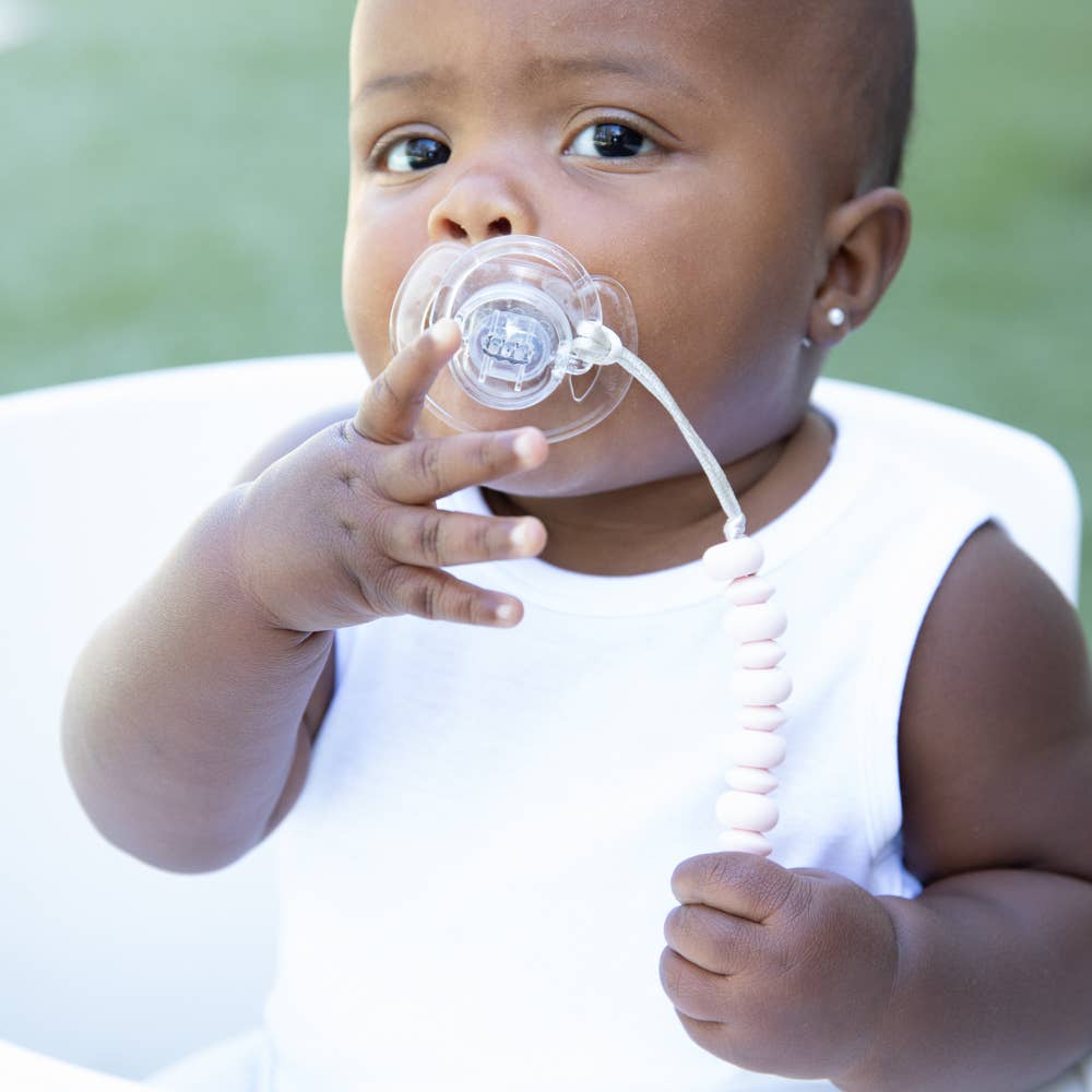 Pacifier Clip (Light Pink)