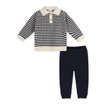 Leo Knit Polo Pullover & Pant (Navy)
