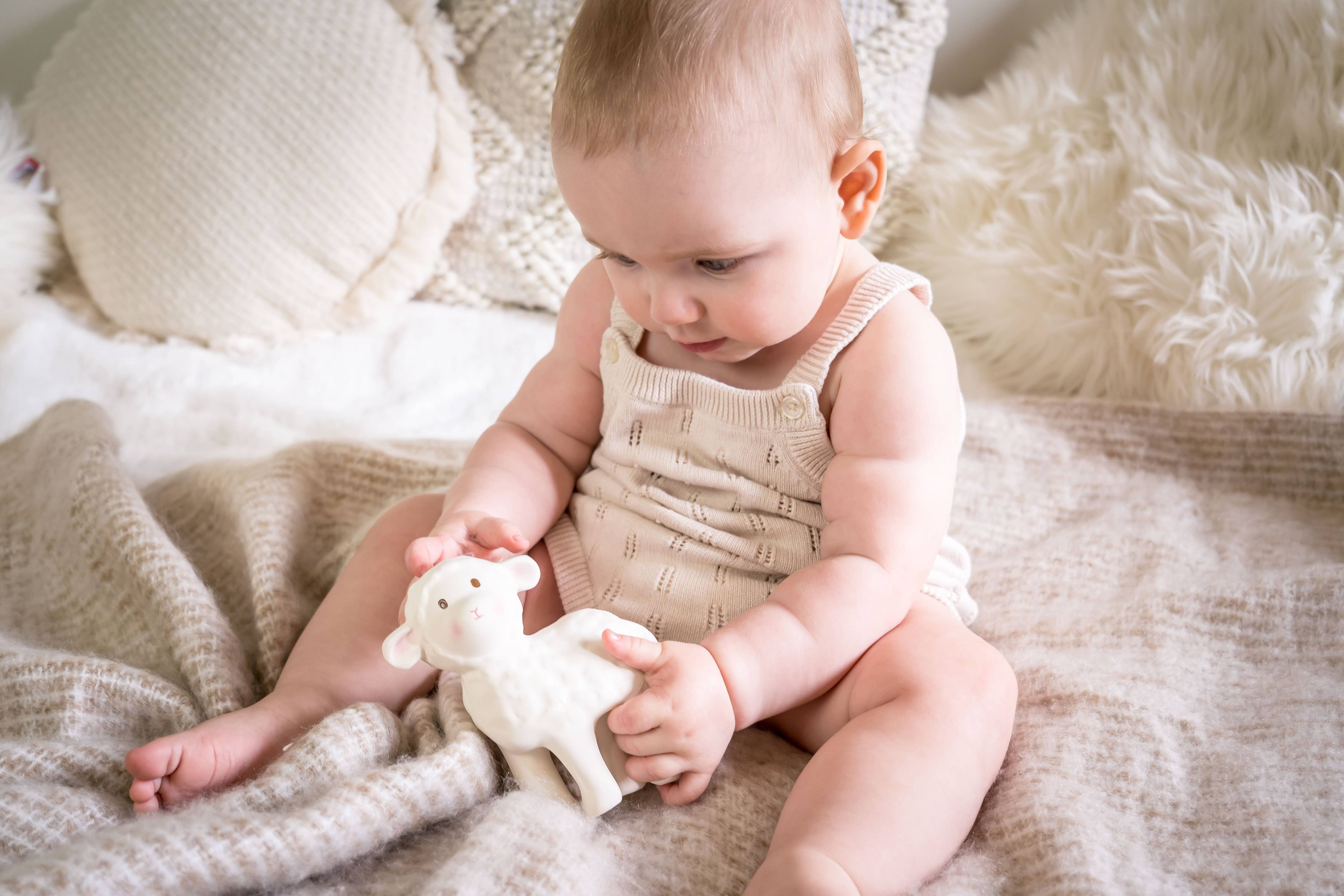 Teether Rattle & Bath Toy (Bahbah the Lamb)
