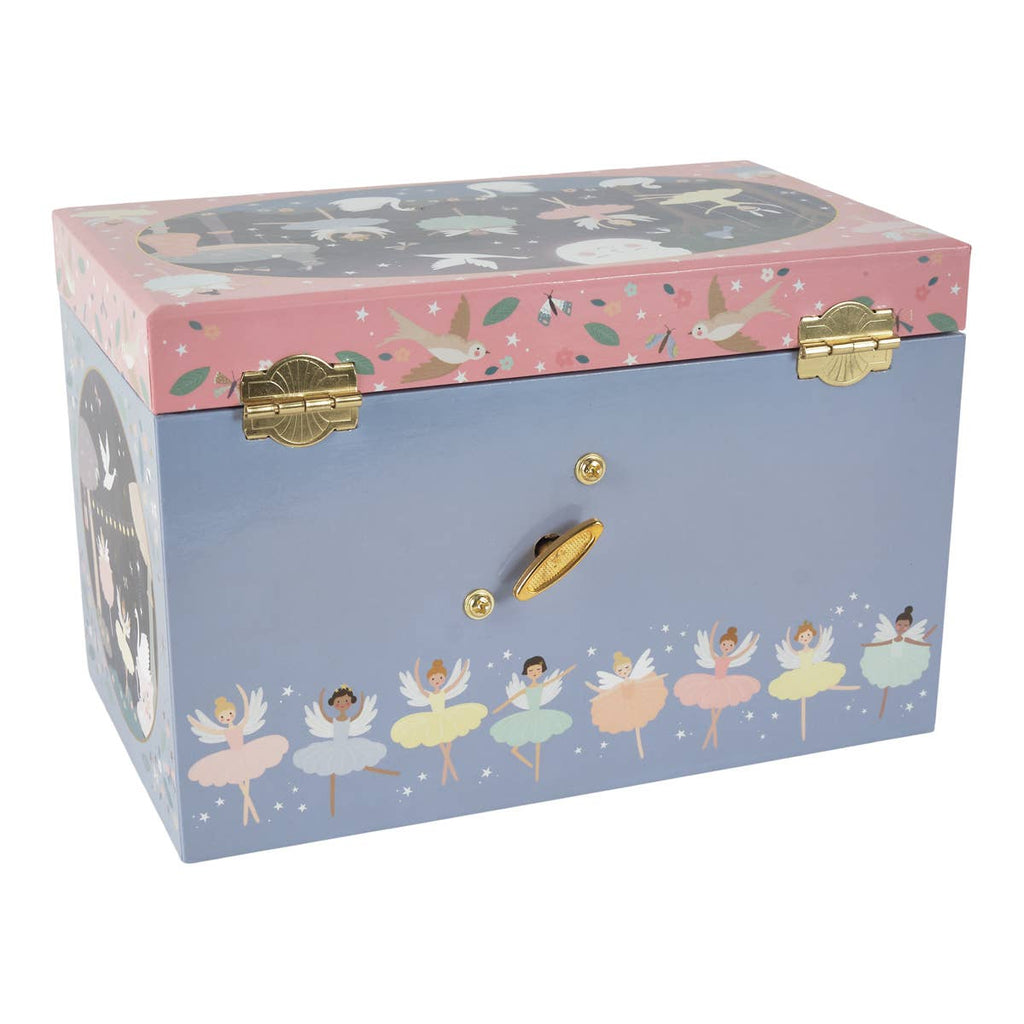 Musical Jewelry Box with 3 Drawers (Enchanted)