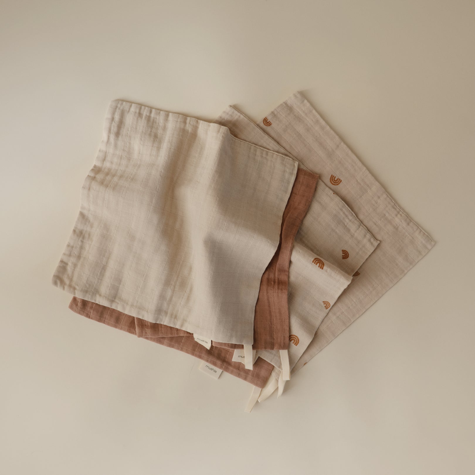 Muslin Washcloth 5-Pack (Rainbow)