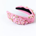 Beaded Headband (Mermaid Pink)