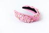 Beaded Headband (Mermaid Pink)