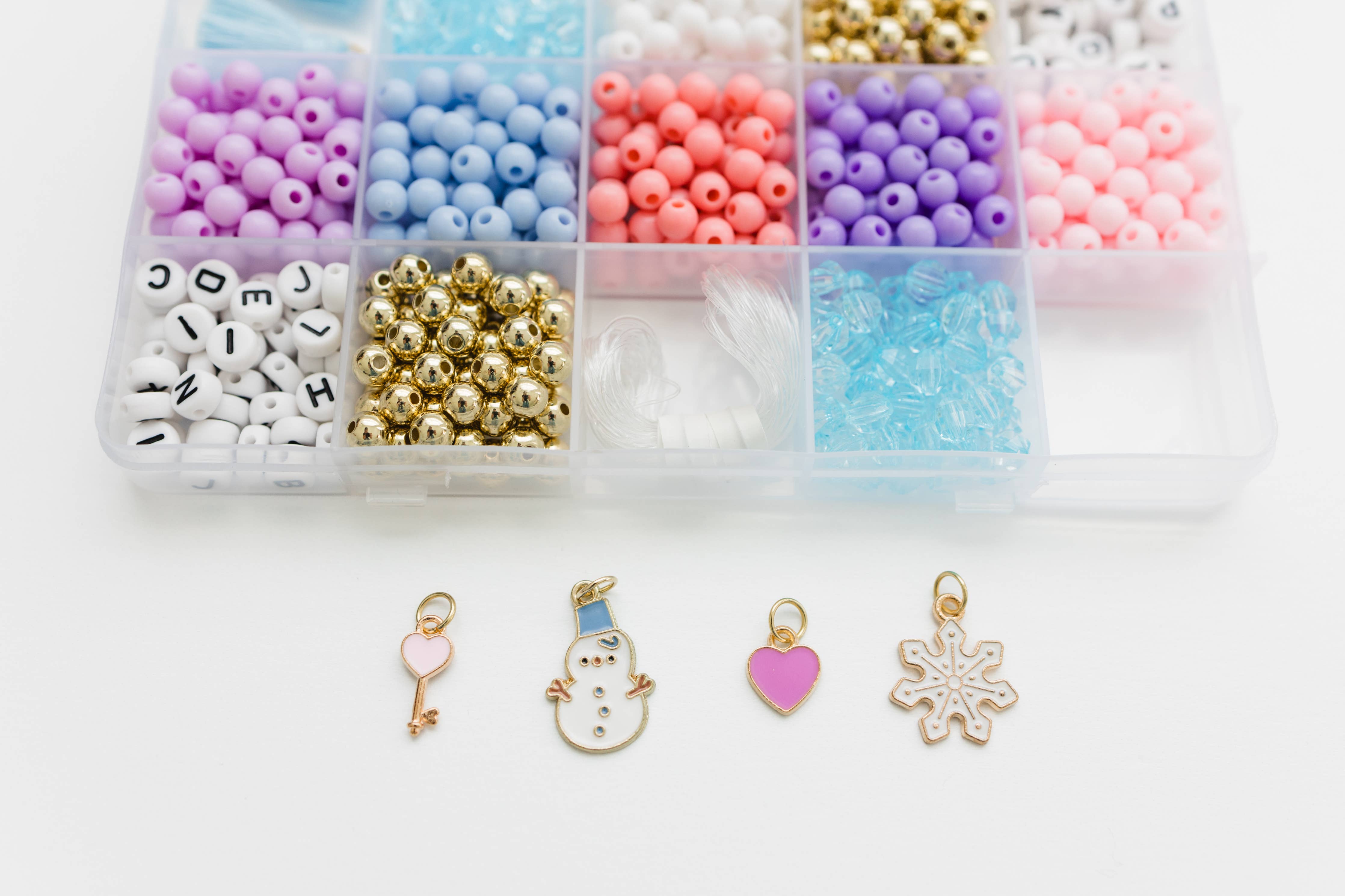 DIY Stretchy Bracelet Craft Kit (Winter Wonderland)