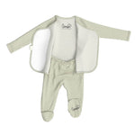 Footie & Wrap Top Baby Set (Mint Twist)