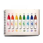 Jumbo Jots Dual Tip Dinosaur Stamp Markers (Set of 8)