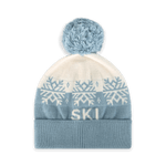 Ski Day Knit Beanie Hat (Mineral Blue)