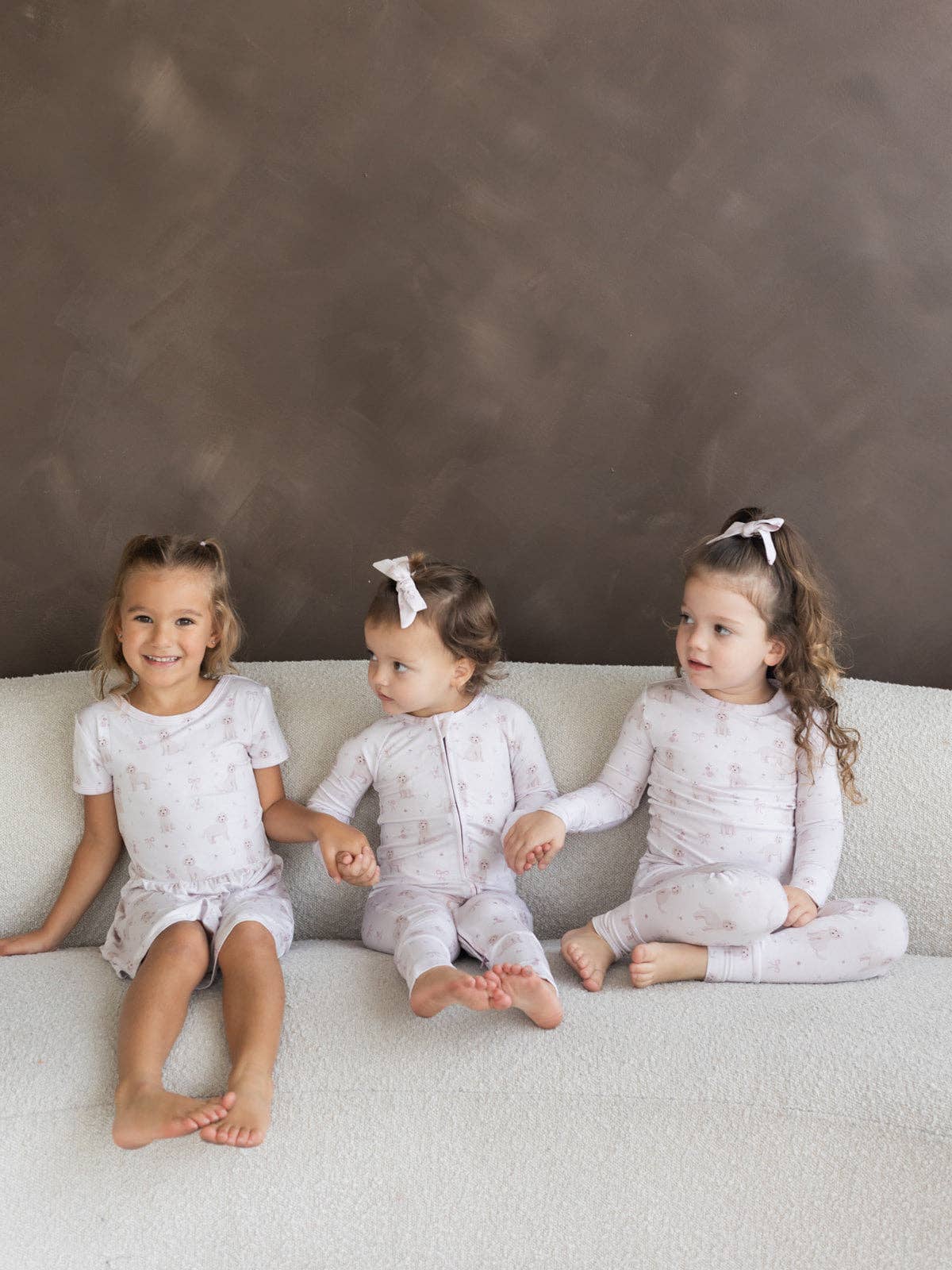 Zipper Pajamas (Pups & Bows)