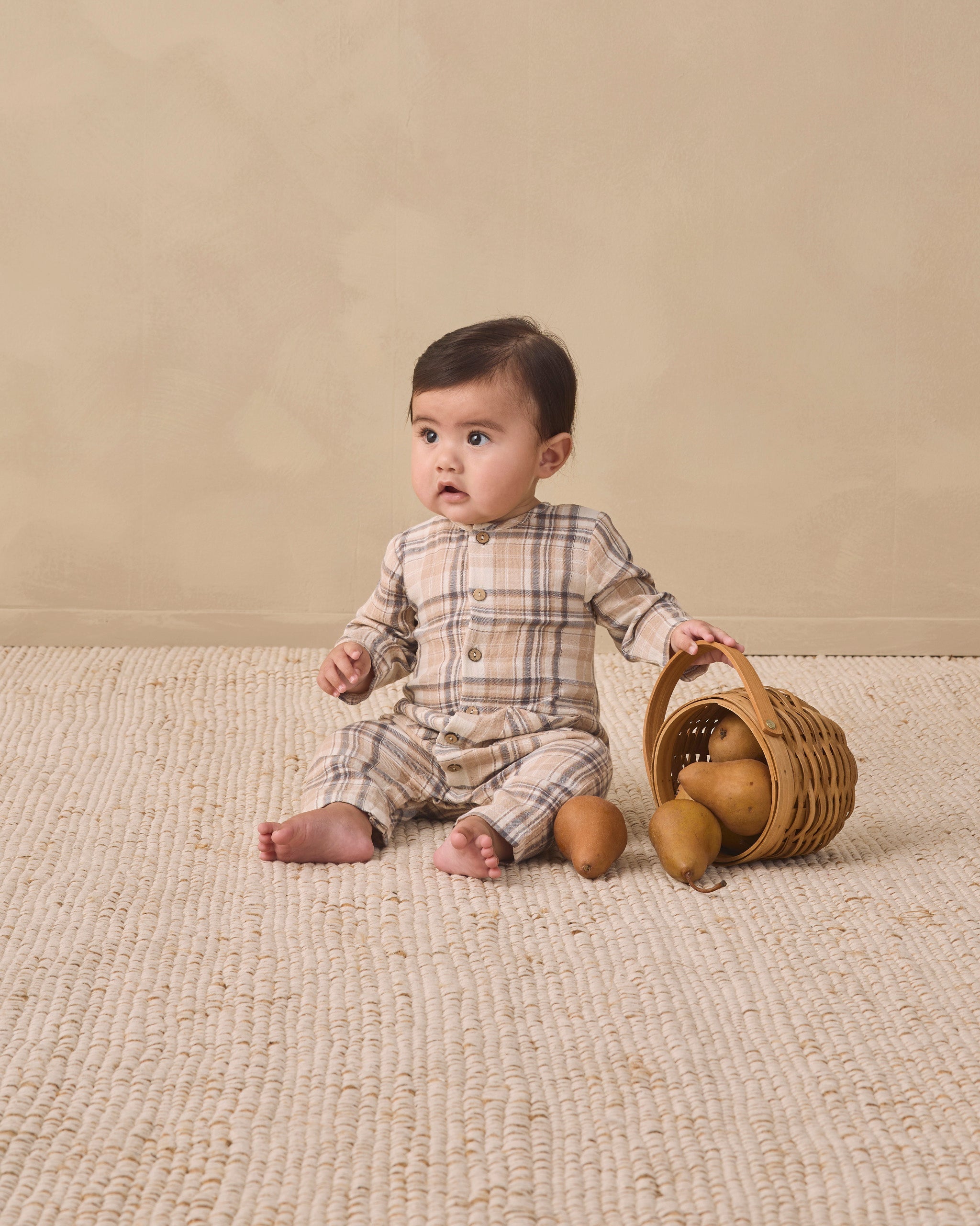 Pocketed Woven Jumpsuit (Fall Plaid)
