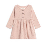 Bryn Brushed Back Pointelle Henley Dress (Haran Floral)