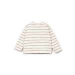 Henley Sweatshirt (Dark Green Stripe)