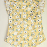 The Ruffle Back Bather (Yellow Flower)