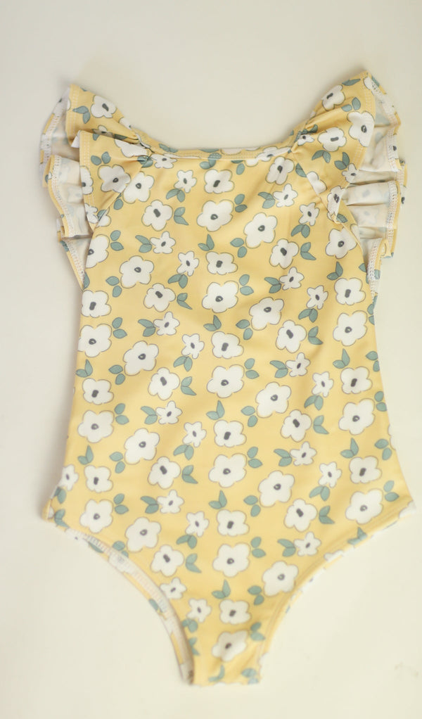 The Ruffle Back Bather (Yellow Flower)