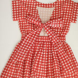 The Bow Back Dress (Gingham)