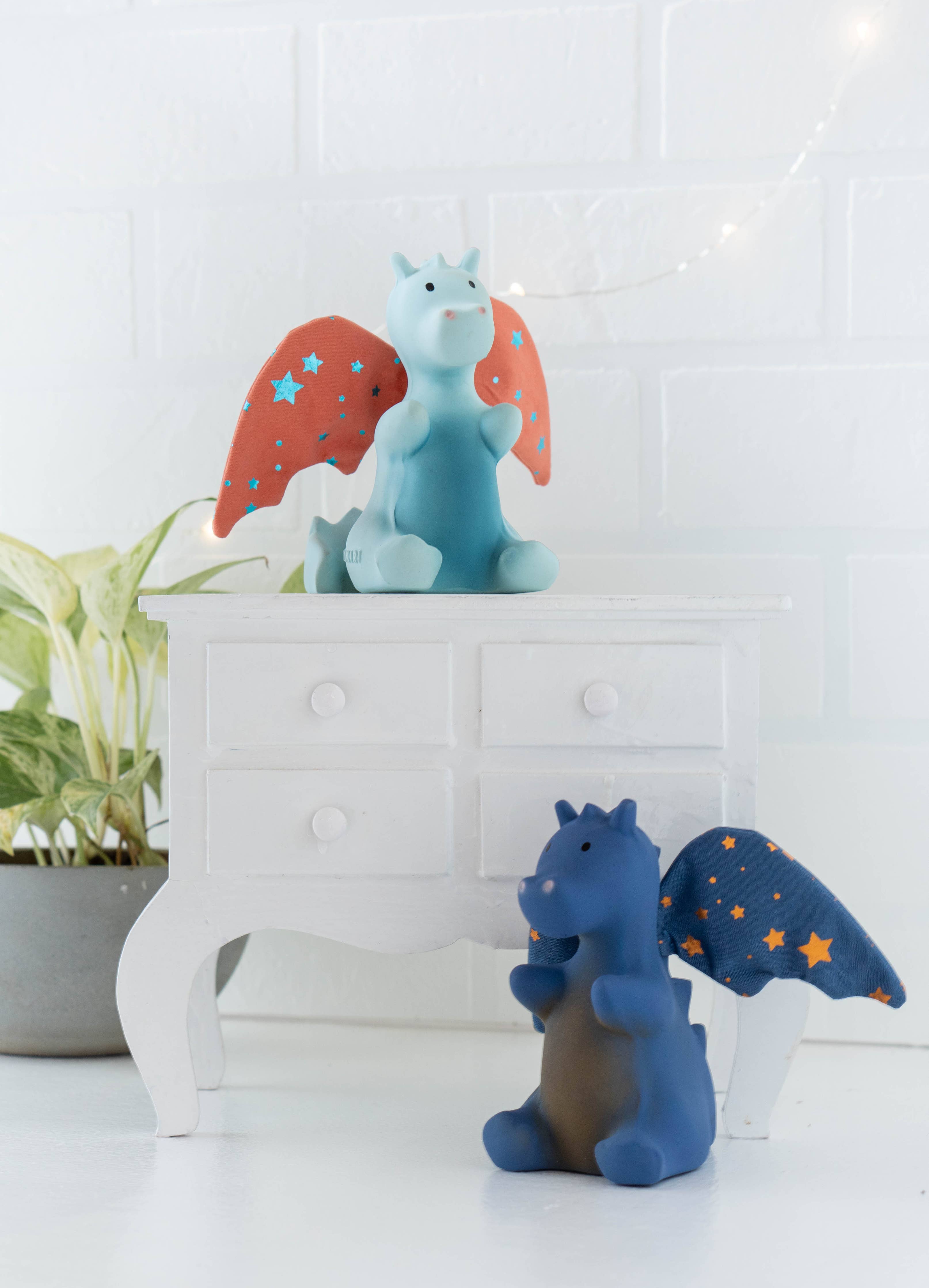 Baby Midnight Dragon Rattle with Crinkle Wings
