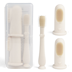 Baby Finger Toothbrush & Tongue Cleaner (Ivory)