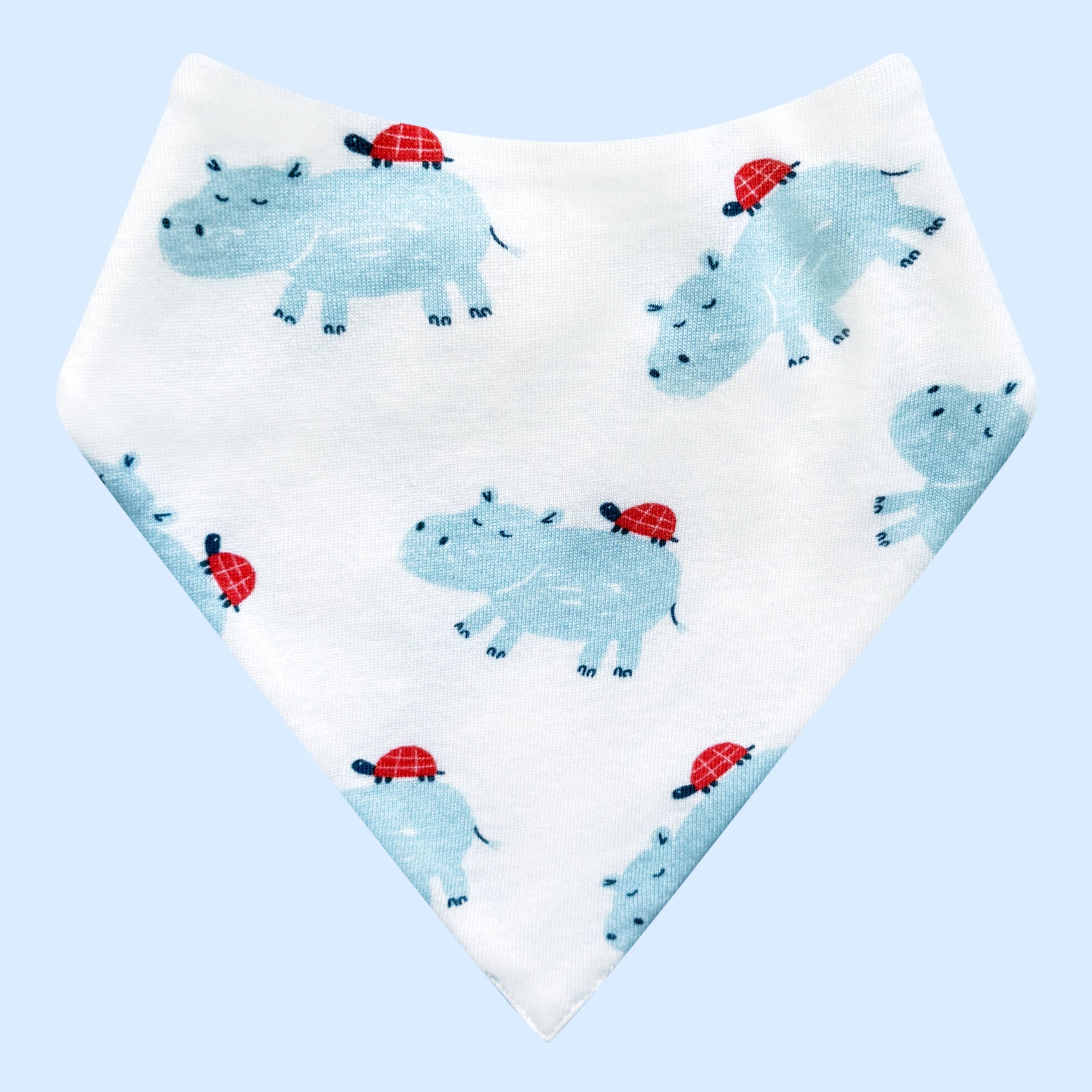 Organic Baby Bib (Hippo)