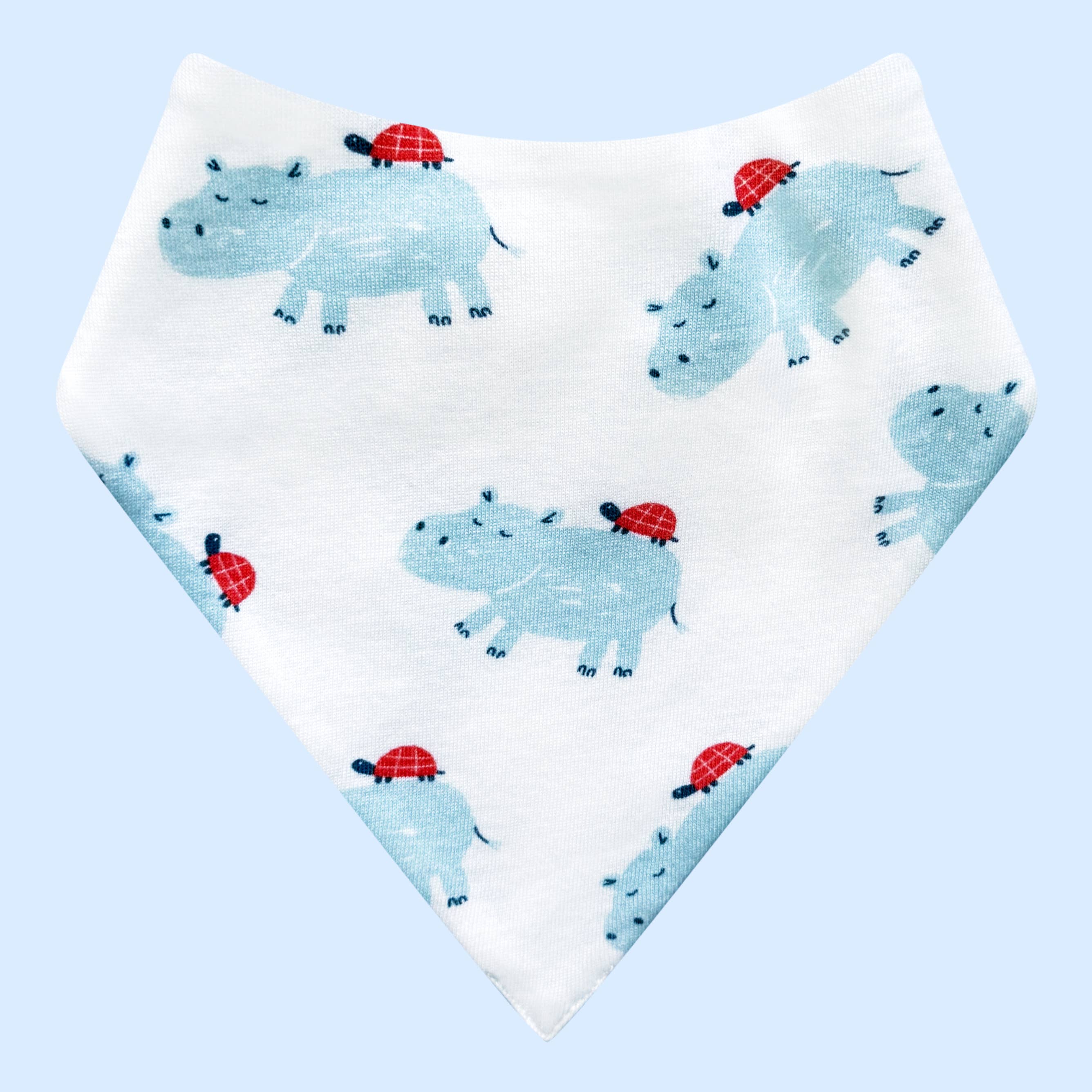Organic Baby Bib (Hippo)