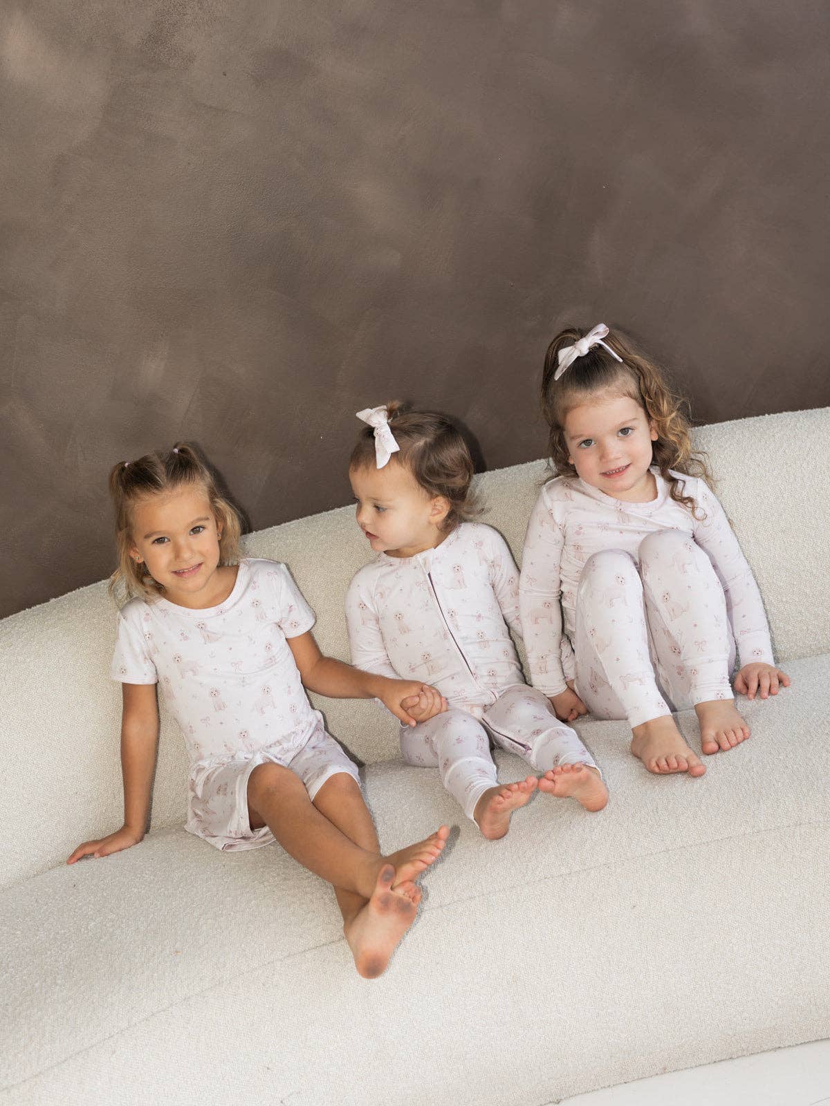 Zipper Pajamas (Pups & Bows)