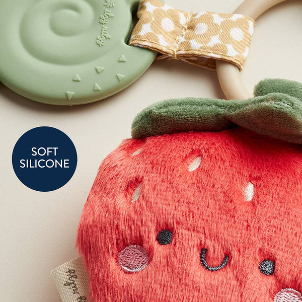 Plush + Teether (Strawberry)