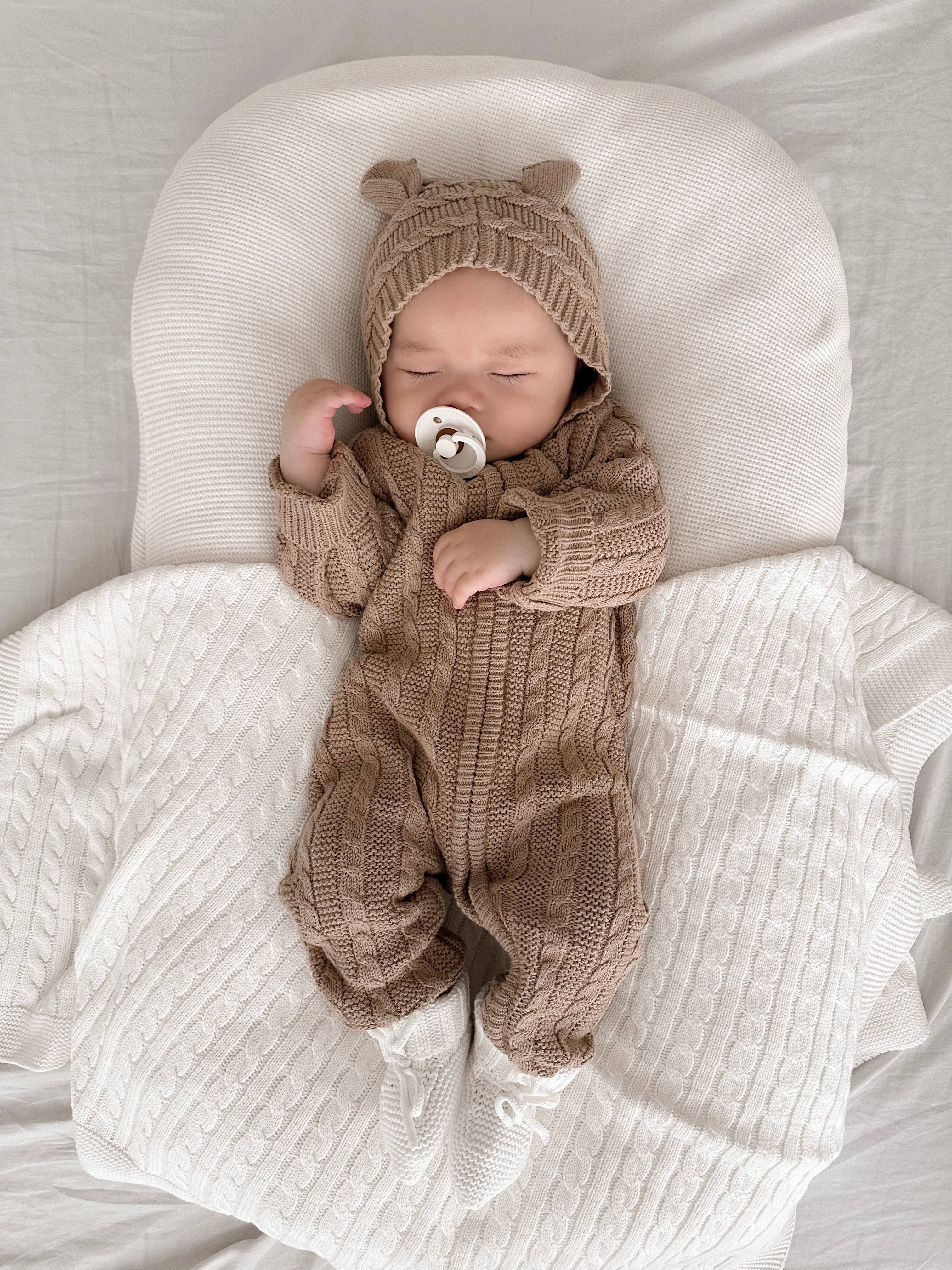 Baby Bear Jumpsuit (Acorn)