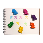 Set of 6 Finger Crayons (Unicorn)