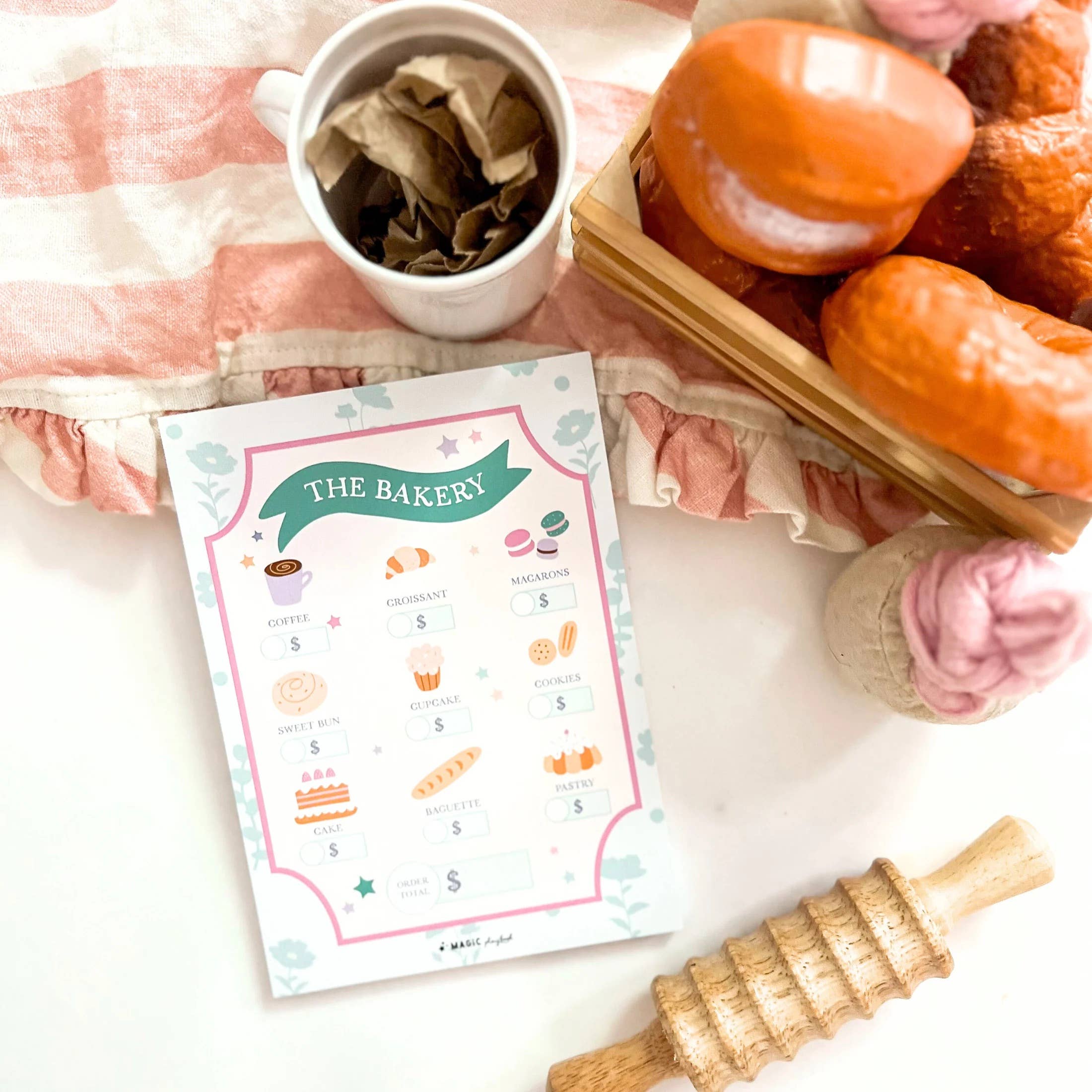 Bakery Pretend Play Notepad