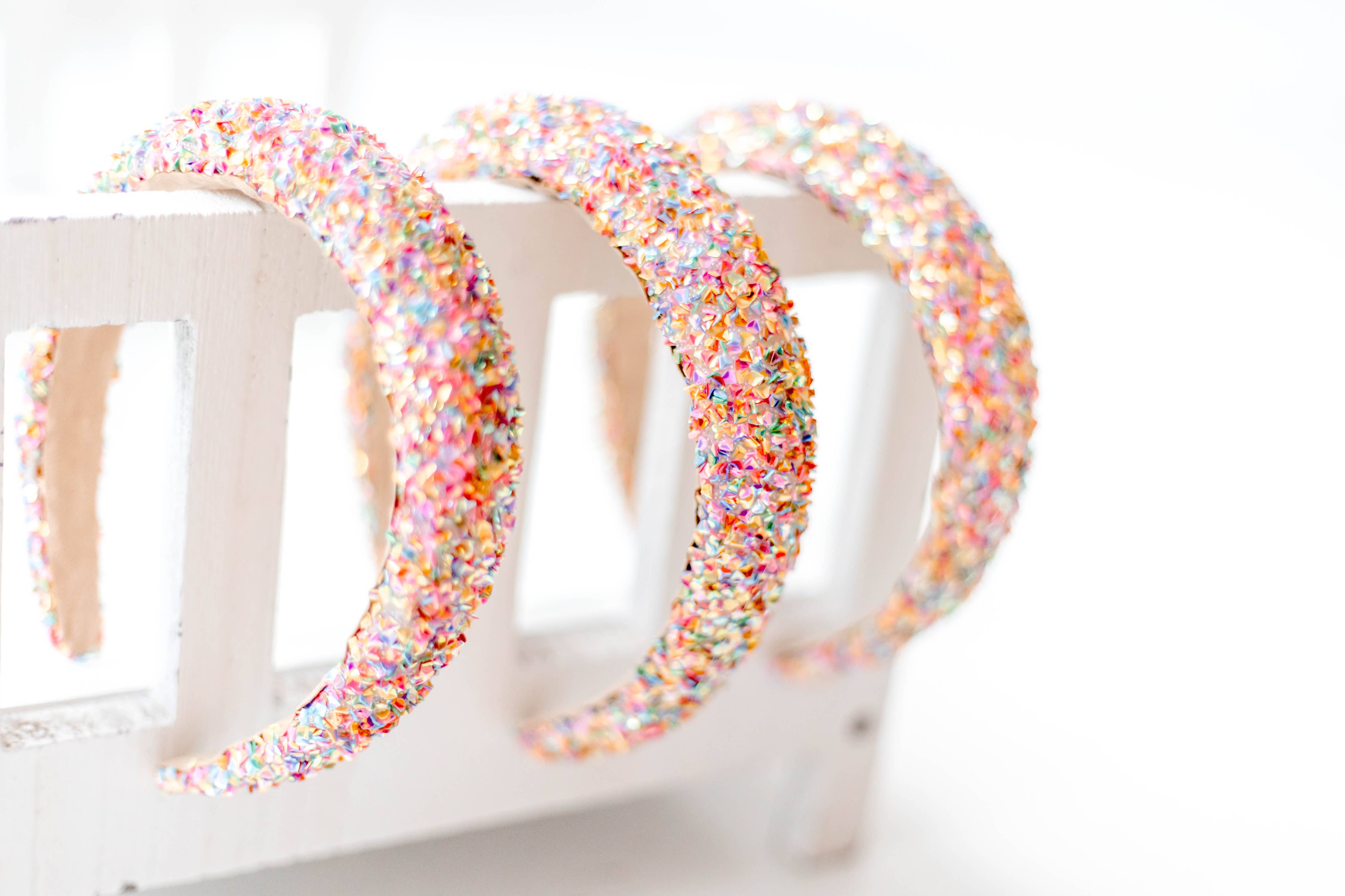 Beaded Headband (Pretty in Pink)