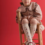 Cerise Knee High Socks (Bows and Cherries)