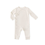 Organic Kimono Romper (Pin Dot Pebble)