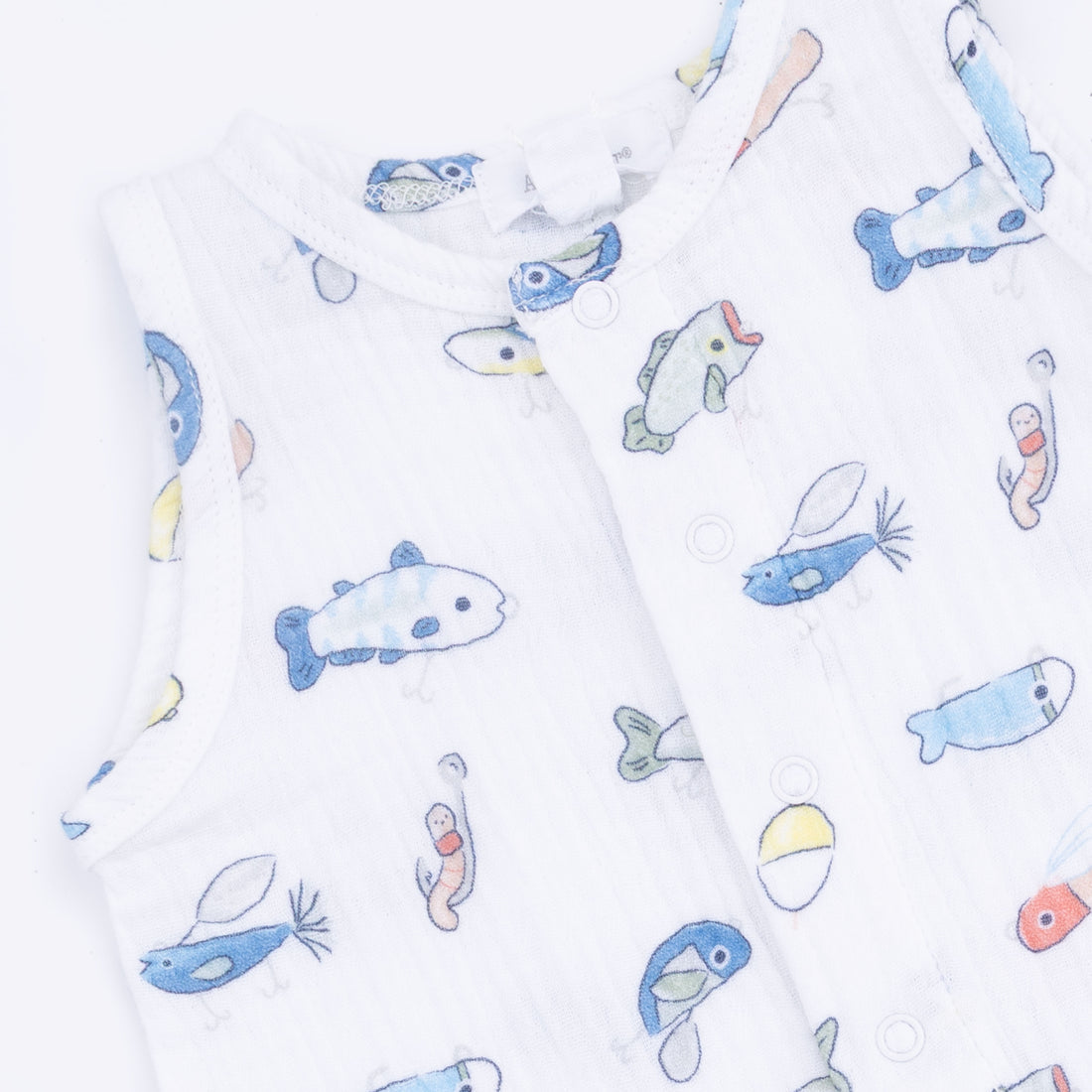 Sleeveless Shortie Romper (Fishing Lures)