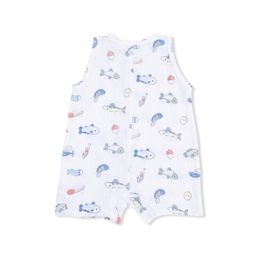 Sleeveless Shortie Romper (Fishing Lures)