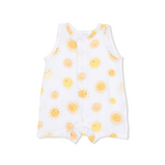 Sleeveless Shortie Romper (Happy Suns)