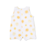 Sleeveless Shortie Romper (Happy Suns)