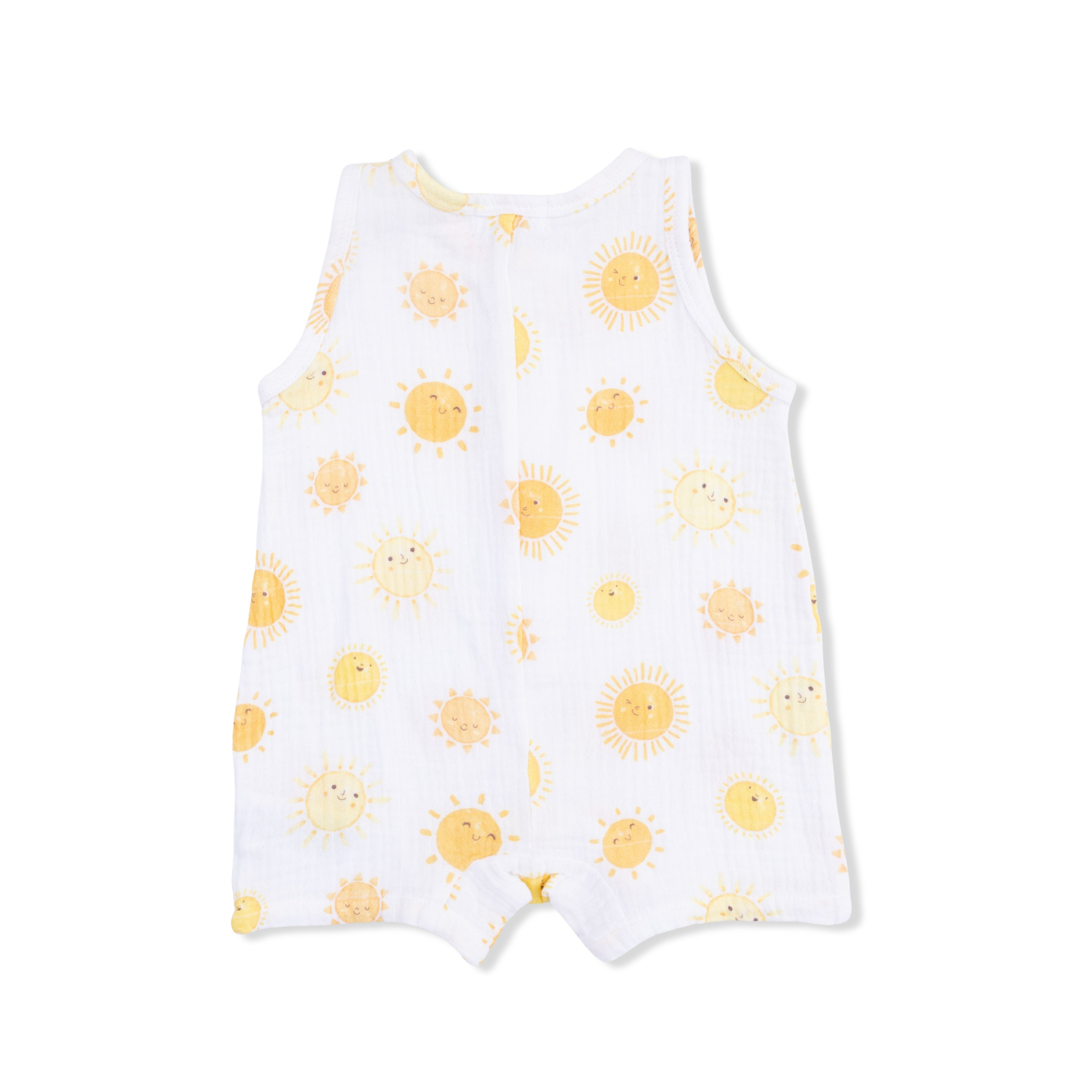Sleeveless Shortie Romper (Happy Suns)