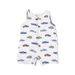 Sleeveless Shortie Romper (Race Cars)