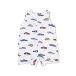 Sleeveless Shortie Romper (Race Cars)