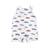 Sleeveless Shortie Romper (Race Cars)