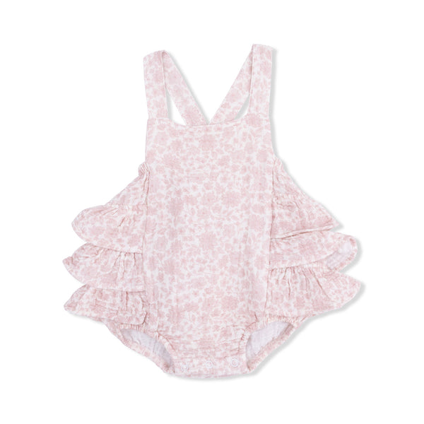 Ruffle Sunsuit (Harper Floral)