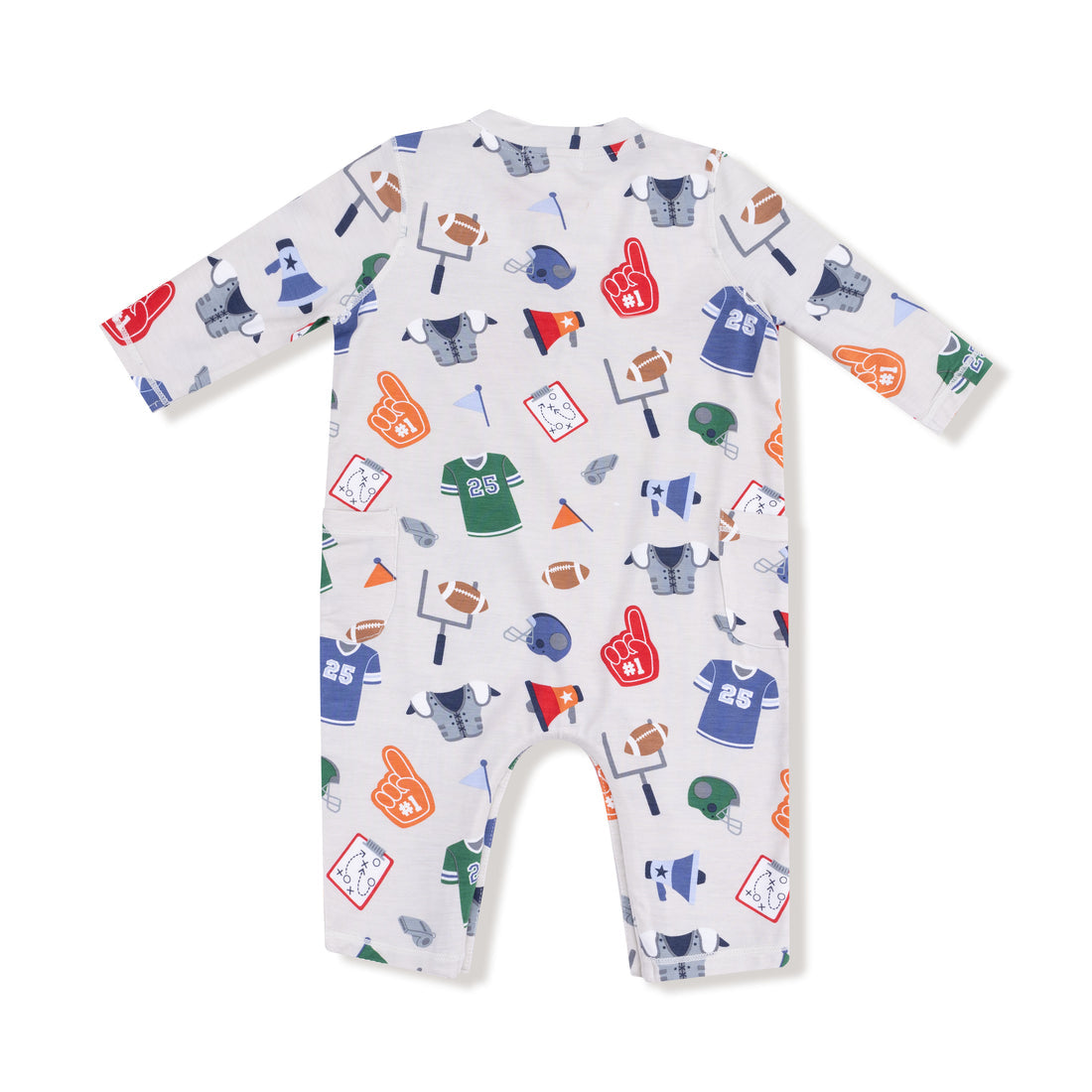 Game Day Uni Romper (Gray/Navy)