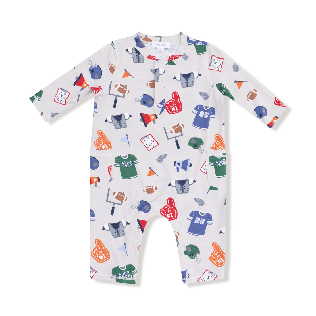 Game Day Uni Romper (Gray/Navy)