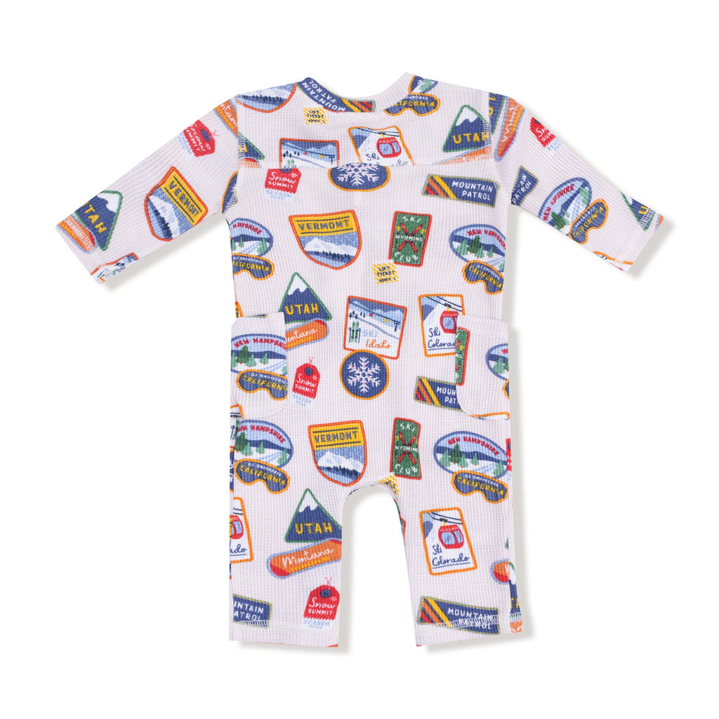 Uni Romper (Vintage State Snow Sport Patches)