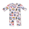 Uni Romper (Vintage State Snow Sport Patches)