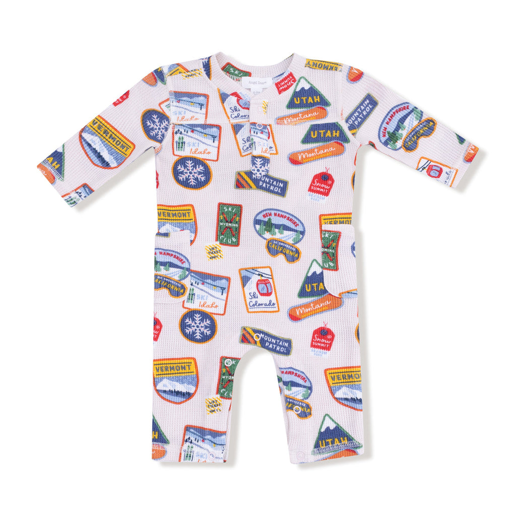 Uni Romper (Vintage State Snow Sport Patches)