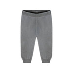 Rugby Stripe Polo Knit Baby Pullover & Pants Set (Charcoal)